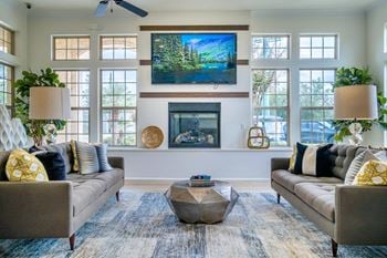 Resident clubroom with hdtv entertainment